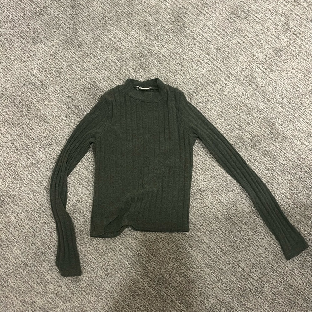 Green turtleneck